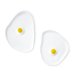 Anissa Kermiche Maison<Assiettes Tatas (Blanc Brillant, Jaune)