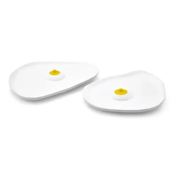 Anissa Kermiche Maison<Assiettes Tatas (Blanc Brillant, Jaune)