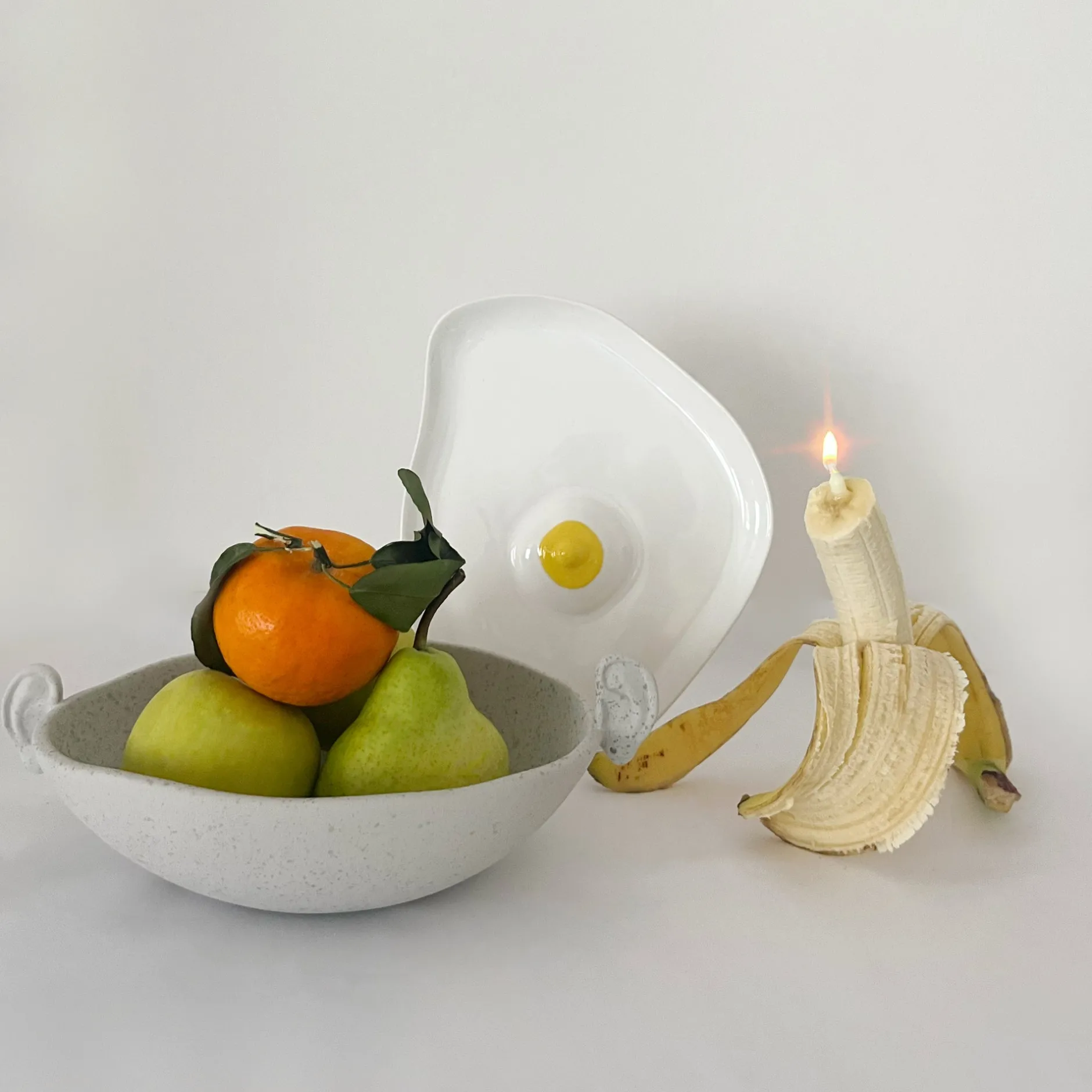 Anissa Kermiche Maison<Assiettes Tatas (Blanc Brillant, Jaune)