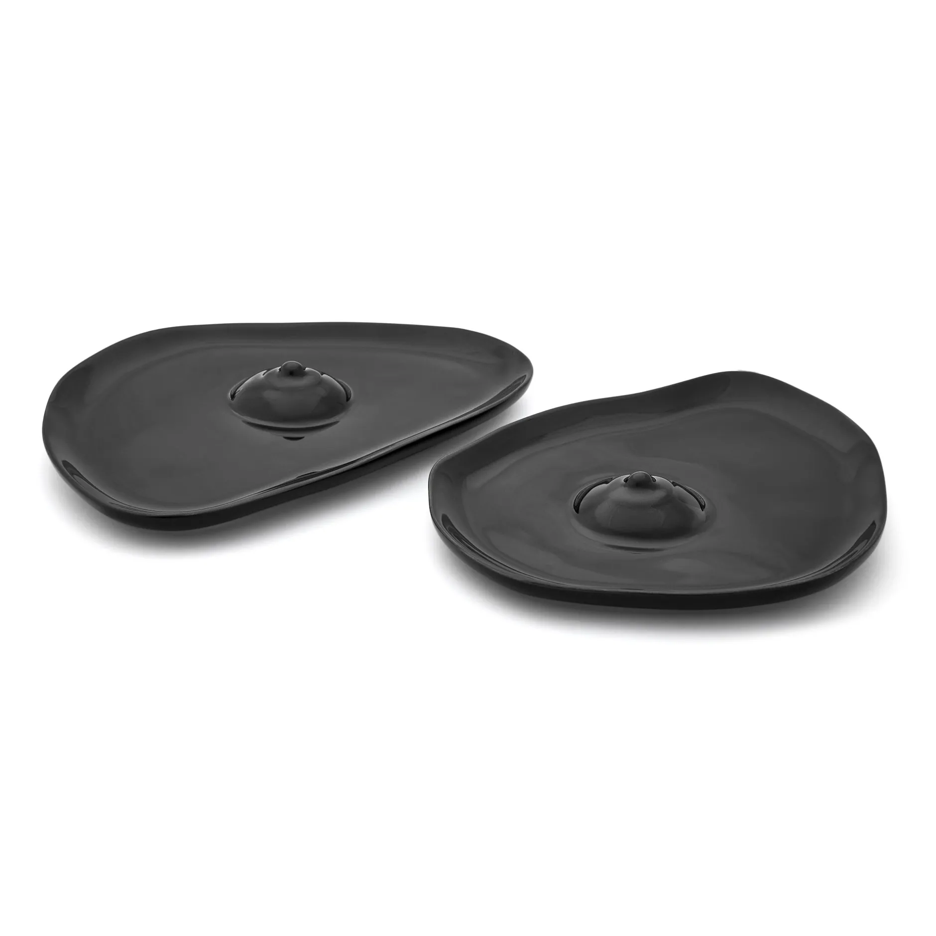 Anissa Kermiche Maison<Assiettes Tatas (Noir Brillant)