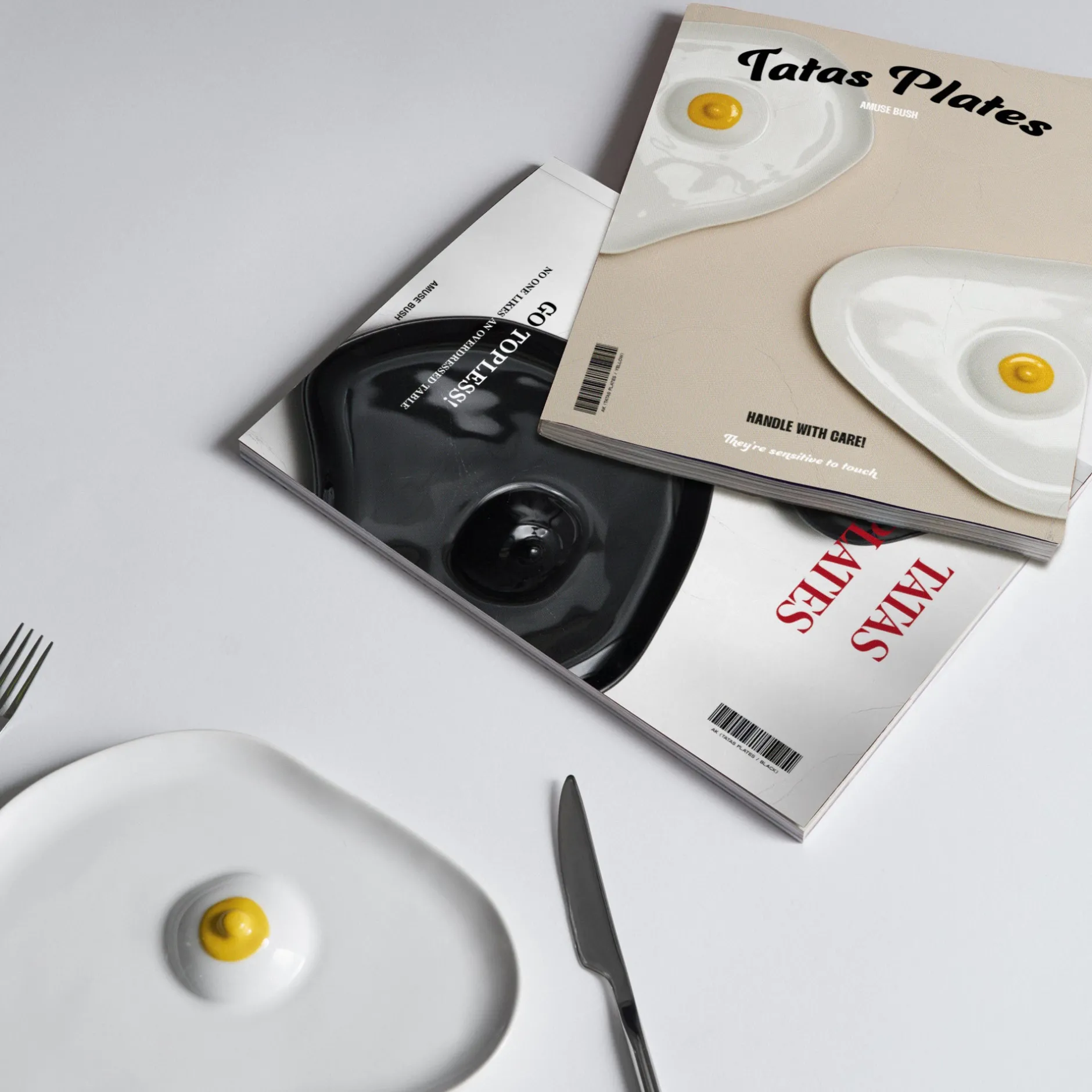 Anissa Kermiche Maison<Assiettes Tatas (Noir Brillant)