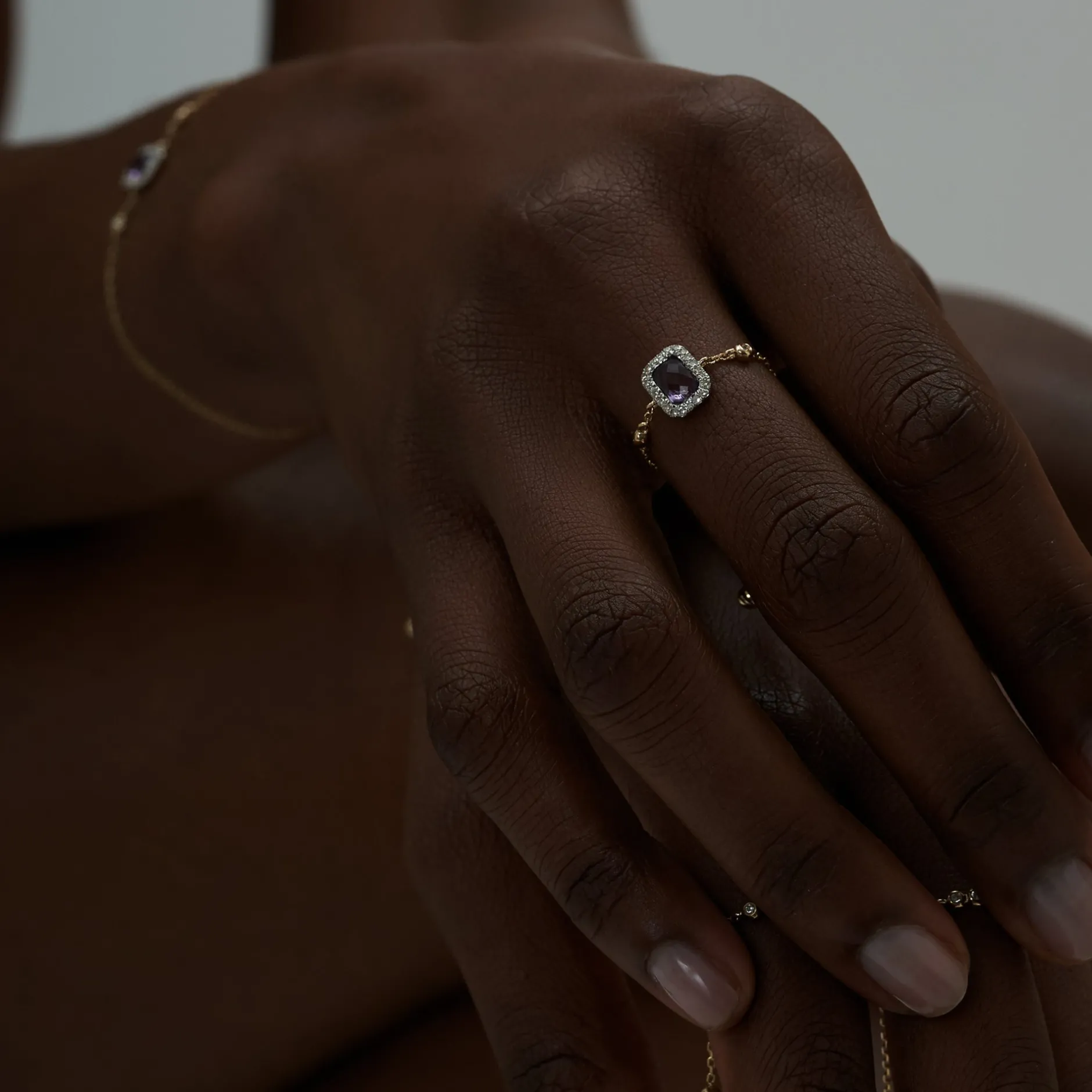 Anissa Kermiche Anneaux<Bague Amethyste Carree