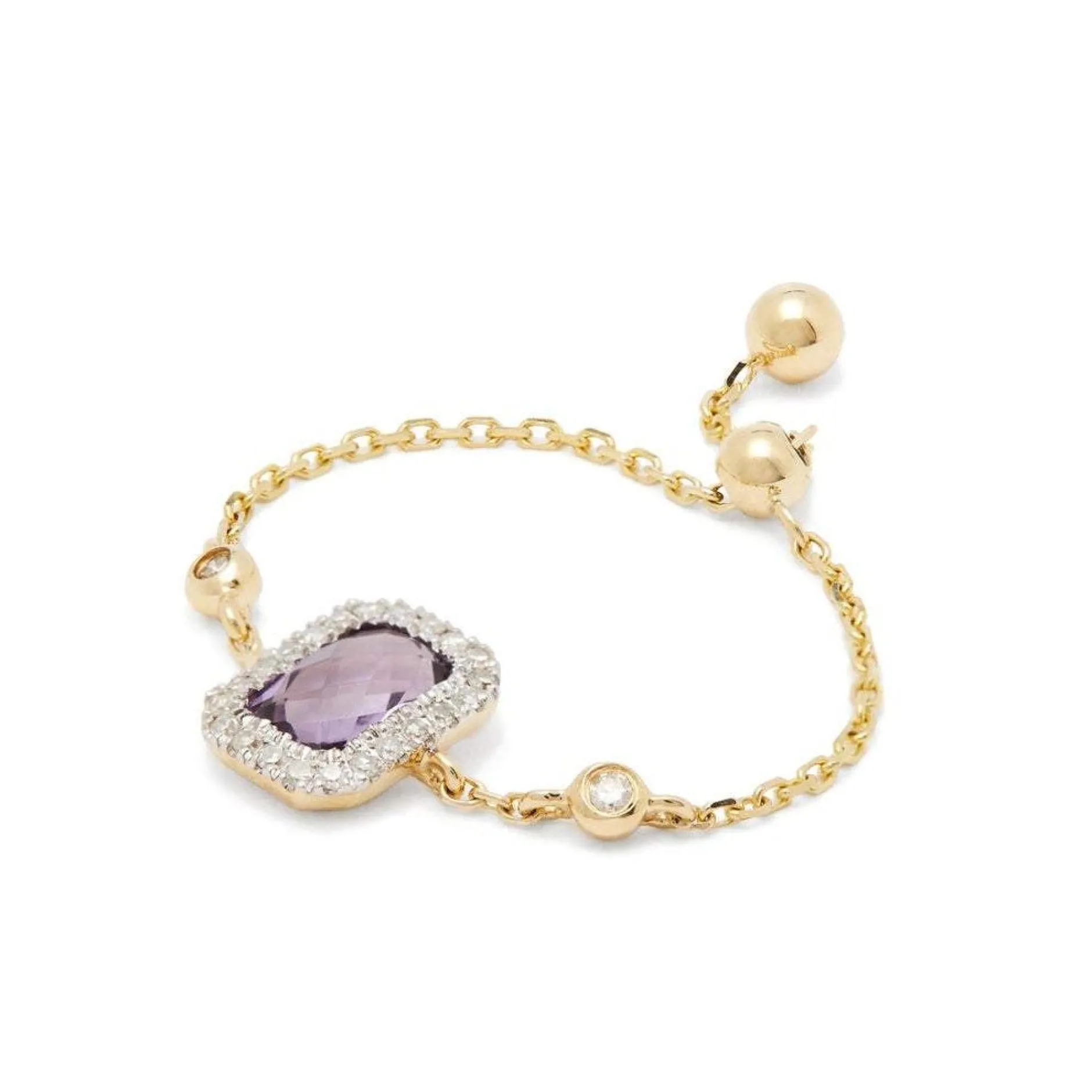 Anissa Kermiche Anneaux<Bague Amethyste Carree