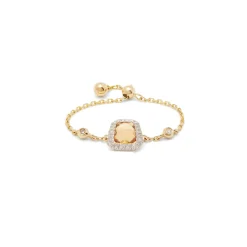Anissa Kermiche Anneaux<Bague Citrine Carree