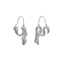 Anissa Kermiche Des Boucles D'Oreilles<Boucles D'Oreilles Drapees Pendantes (Argent)