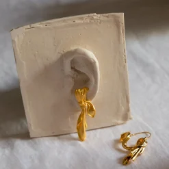 Anissa Kermiche Des Boucles D'Oreilles<Boucles D'Oreilles Drapees Pendantes (Or)