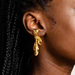 Anissa Kermiche Des Boucles D'Oreilles<Boucles D'Oreilles En Tissu Dore (Or)