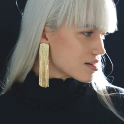 Anissa Kermiche Des Boucles D'Oreilles<Boucles D'Oreilles Grand Fil (Or)