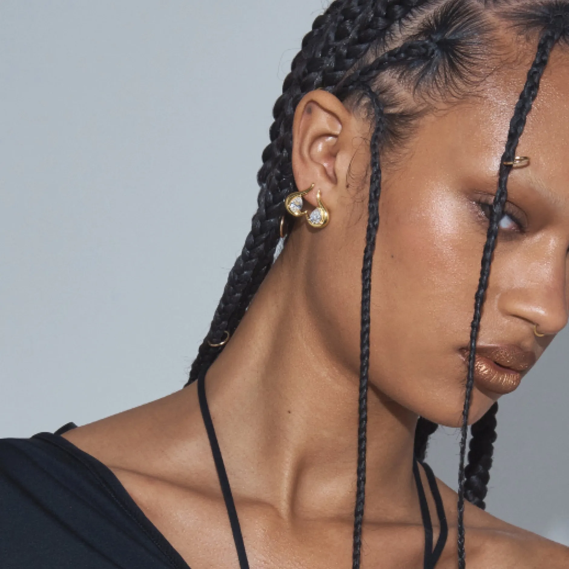 Anissa Kermiche Des Boucles D'Oreilles<Boucles D'Oreilles Grande Poire De Feu (Clair)