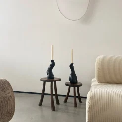 Anissa Kermiche Maison<Bougeoir Tit For Tat Court (Noir Mat)