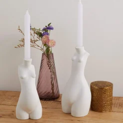 Anissa Kermiche Maison<Bougeoir Tit For Tat Haut (Blanc Mat)