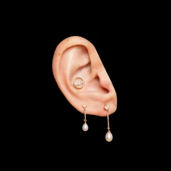 Anissa Kermiche Goujons<Clou D'Oreille En Perles Circle Trio