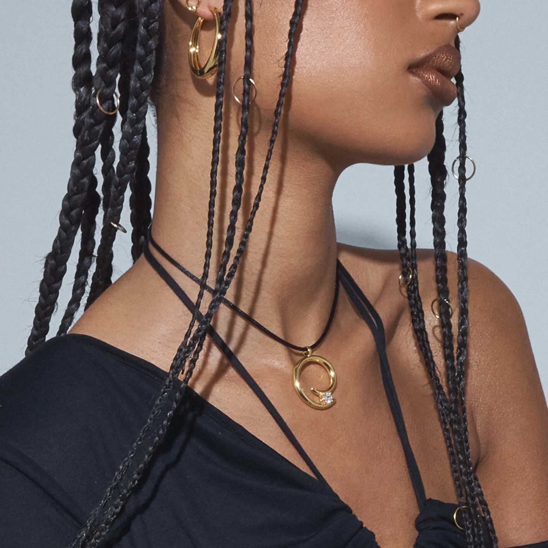 Anissa Kermiche Colliers<Collier Corde Charmeur (Or)