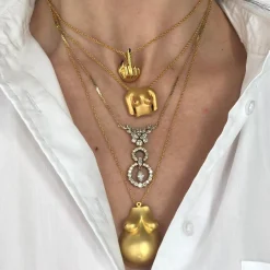 Anissa Kermiche Colliers<Collier Rubis Boobies (Ponce)