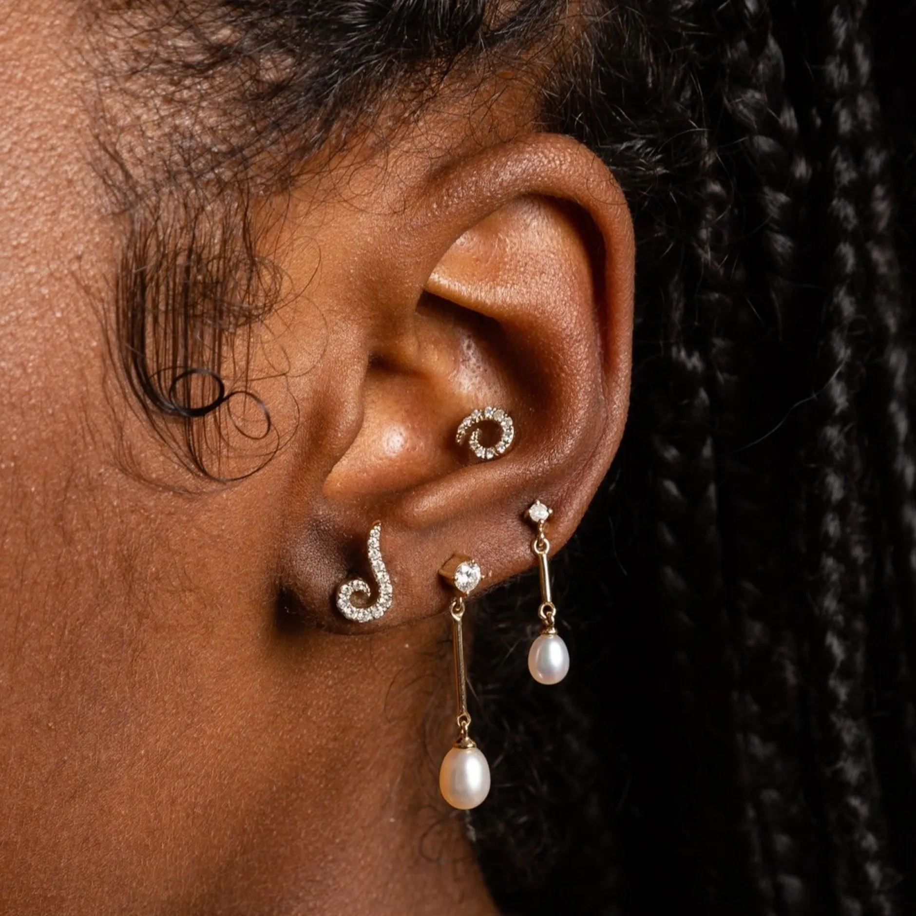 Anissa Kermiche Des Boucles D'Oreilles<Goujon Tourbillonnant