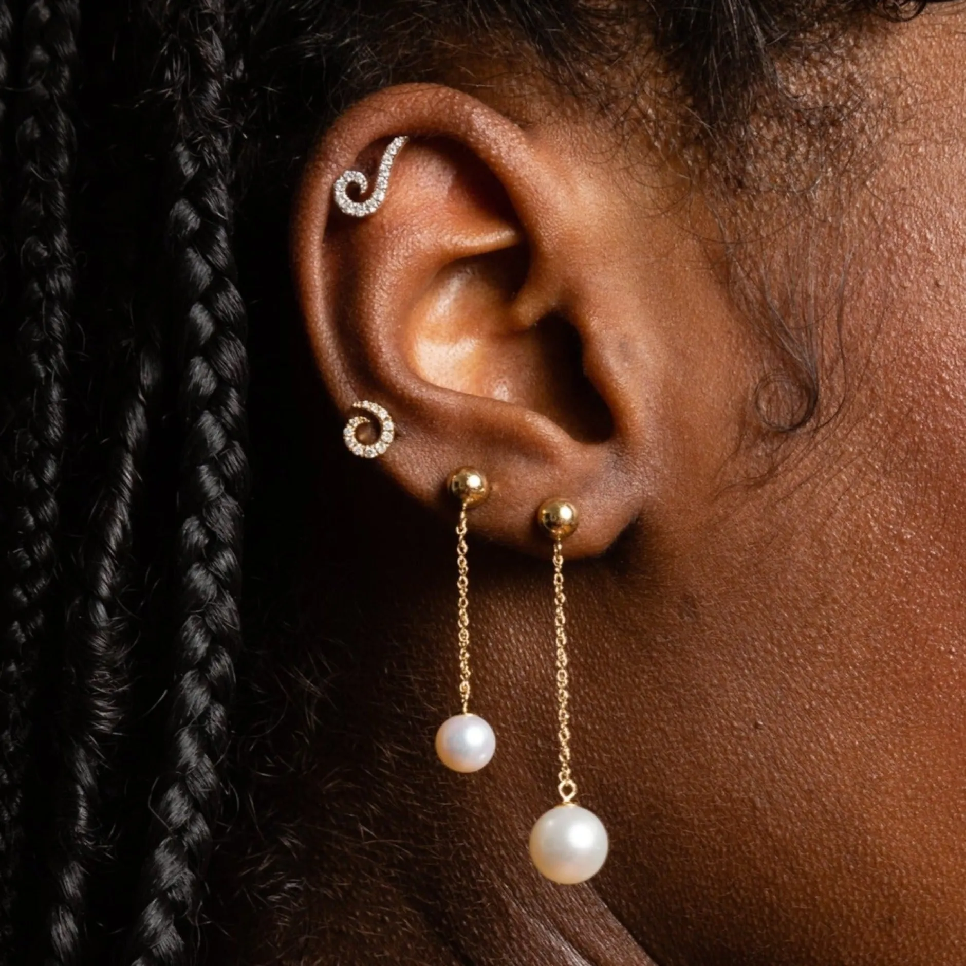 Anissa Kermiche Des Boucles D'Oreilles<Goujon Tourbillonnant