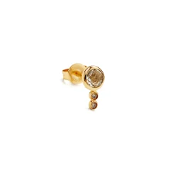 Anissa Kermiche Goujons<Mini Boucle D'Oreille Topaze Blanche