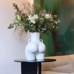 Anissa Kermiche Maison<Vase Avec Poignees D'Amour (Blanc)
