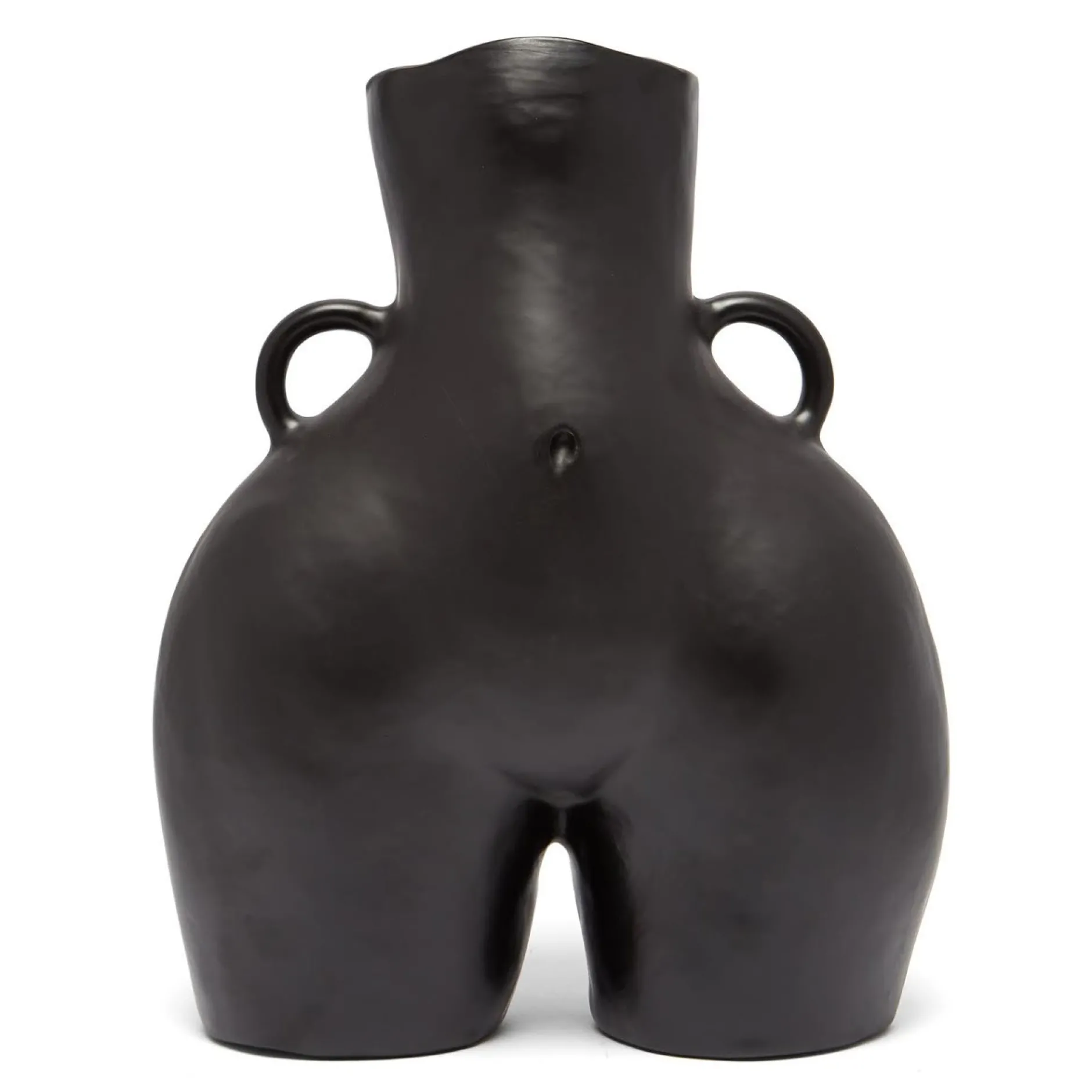 Anissa Kermiche Maison<Vase Avec Poignees D'Amour (Noir)