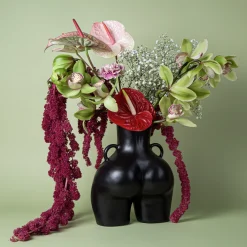 Anissa Kermiche Maison<Vase Avec Poignees D'Amour (Noir)