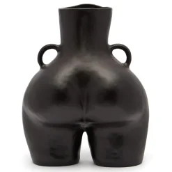 Anissa Kermiche Maison<Vase Avec Poignees D'Amour (Noir)