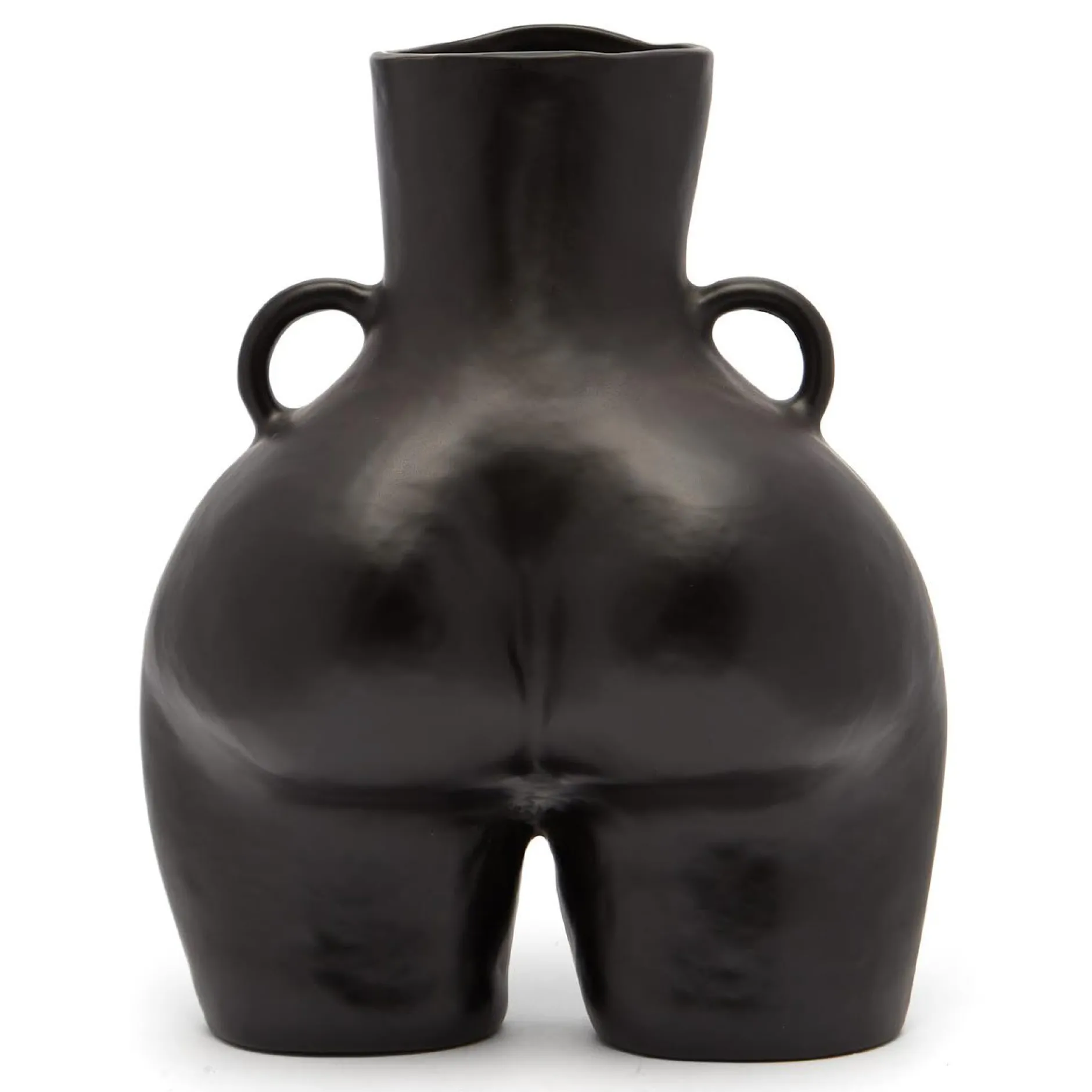 Anissa Kermiche Maison<Vase Avec Poignees D'Amour (Noir)
