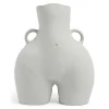 Anissa Kermiche Maison<Vase Avec Poignees D'Amour (Gris Clair)