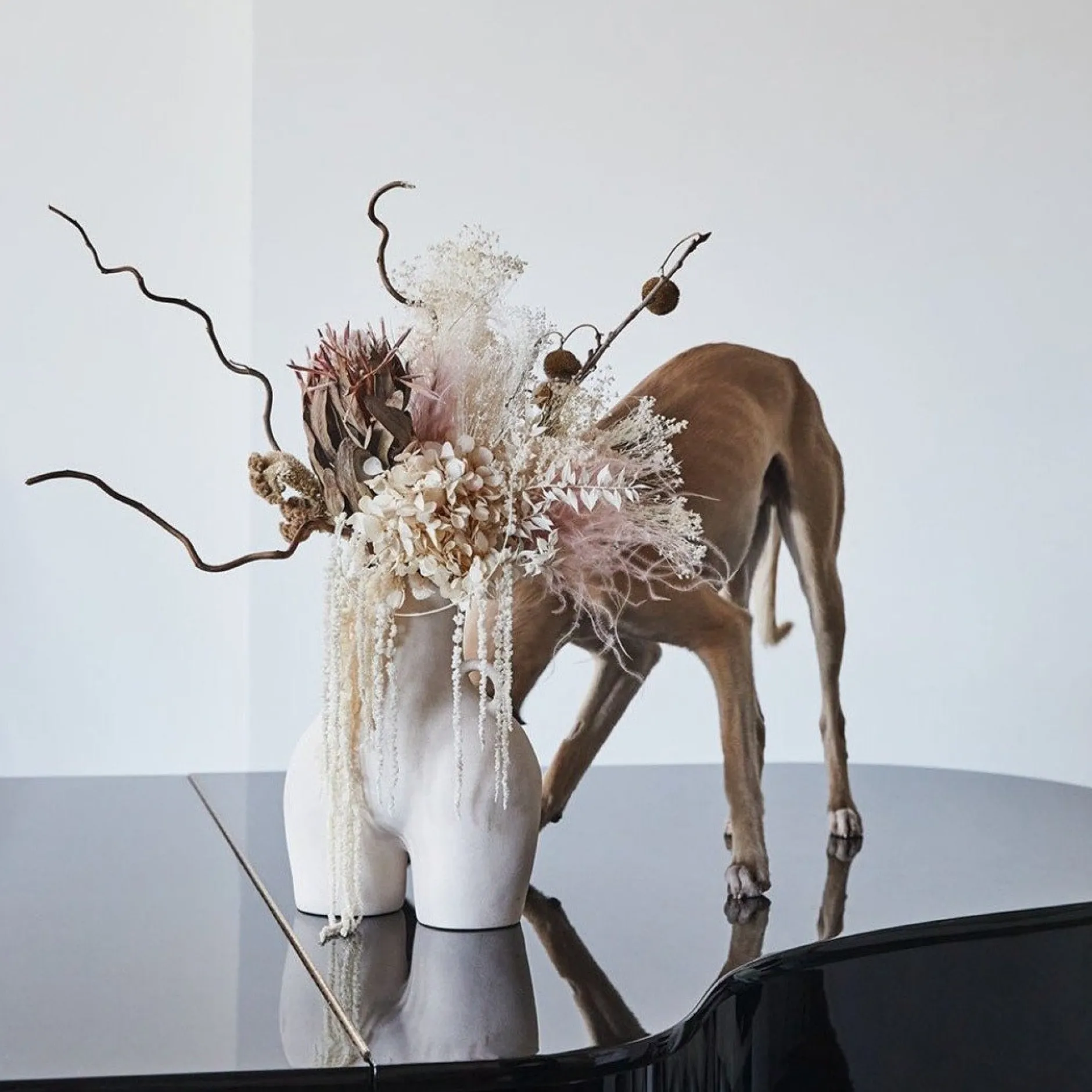 Anissa Kermiche Maison<Vase Poignees D'Amour (Beige Mouchete)