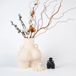 Anissa Kermiche Maison<Vase Poignees D'Amour (Beige Mouchete)