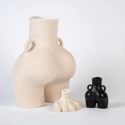 Anissa Kermiche Maison<Vase Poignees D'Amour (Beige Mouchete)